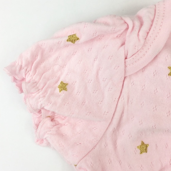 NWOT Rene Rofe Pink w/ Gold Stars Onesie - 6-9m - Picture 3 of 6